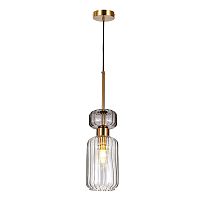 Подвесной светильник Escada 1141/1S E14*60W Antique copper/Smoke/Clear