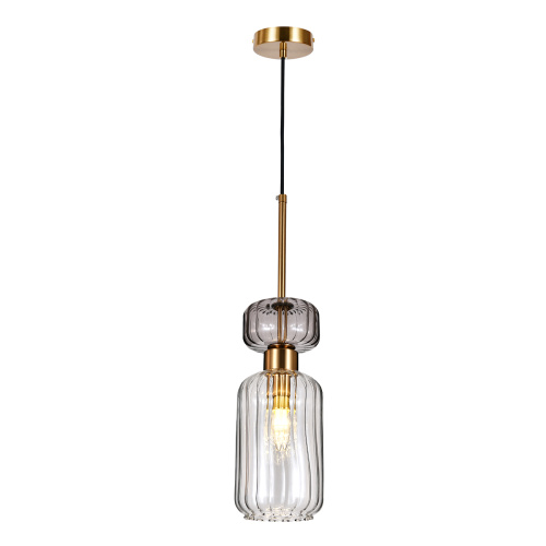Подвесной светильник Escada 1141/1S E14*60W Antique copper/Smoke/Clear