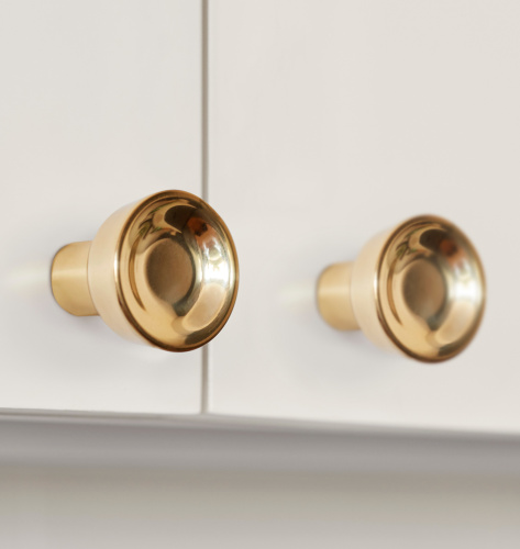 Ручка-кнопка Richmond d.3.2 Aged Brass фото 2