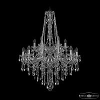 Люстра хрустальная 1415/12+6/300/h-112/2d Ni Bohemia Ivele Crystal (Богемия Ивеле Кристалл)