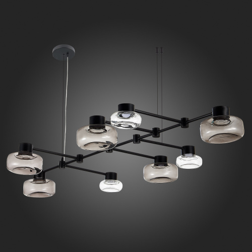 SL6005.403.08 Светильник подвесной ST-Luce Черный/Дымчатый, Прозрачный LED 8*3W 3000K VALLO фото 12