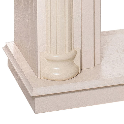 Каминокомплект ATTICA/СИЦИЛИЯ Айвори с очагом Электроочаг EVRIKA 25.5 фото 3