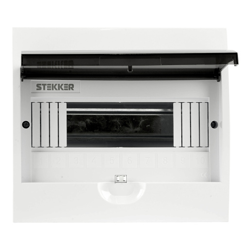 Бокс встраиваемый STEKKER EBX50-5/10-50 10 модулей, пластик, серия ArcaLight фото 3