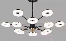 Люстра подвесная Alfa Light F3824-19 BK LED 2 COLOUR