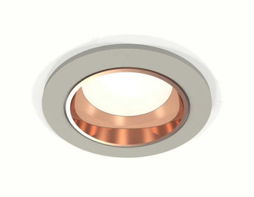 Комплект встраиваемого светильника Ambrella light Techno Spot XC6514005 SGR/PPG серый песок/золото розовое полированное (C6514, N6114)