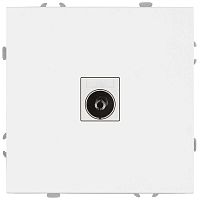 Розетка ЭРА Galaxy 15-3101-08 TV одиночная IP20 белый матовый Б0070729