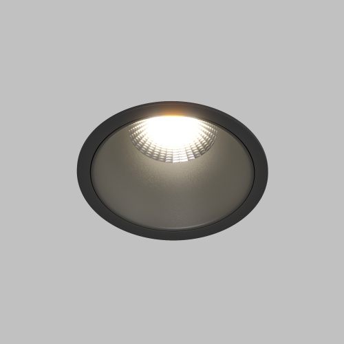 DK4400-BK Встраиваемый светильник, IP 20, 7 Вт, LED 3000, черный, алюминий