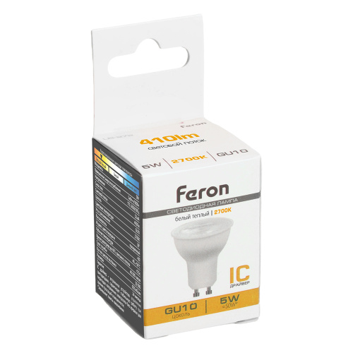 Лампа светодиодная Feron LB-272 MR11 GU10 5W 175-265V 2700K фото 4