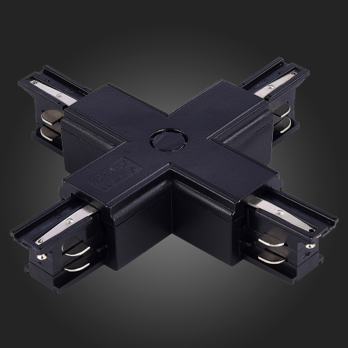 ST030.409.17 Х-образный токоподвод для трехфазного шинопровода ST-Luce Черный TRACE фото 3