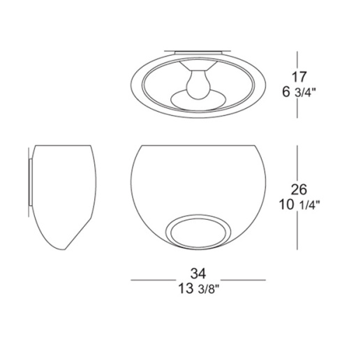 Настенный/Потолочный светильник GLOSSY 34 P-PL фото 2