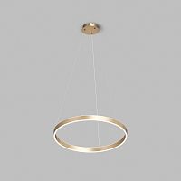 Светильник подвесной RAYDIA, 60 Вт, 3000–4000К, ?800?1500 мм, металл+акрил, матовое золото, свет вверх/вниз
