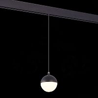 ST358.433.07 Магнитный трековый светильник подвесной Черный LED 1*7W 3000K 520Lm Ra>80 120° IP20 D90 SKYLINE 48