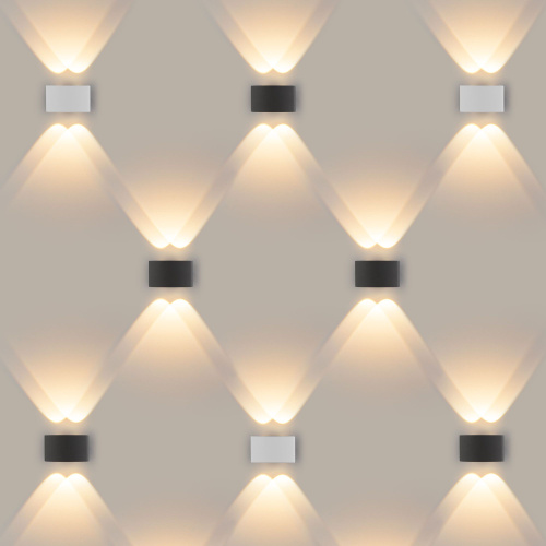 Пылевлагозащи<wbr>щенный светодиодный светильник Twinky Double серый IP54 1555 Techno LED серый фото 3