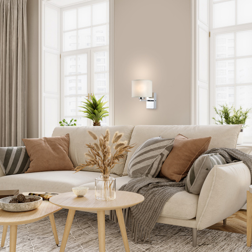 Настенный светильник Escada 550/1А E27*60W Chrome/White фото 3