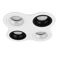 Комплект из светильников и рамки Lightstar Domino Round (214646+214606+214607+214606+214607) D64606070607