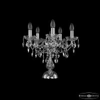 Настольная лампа хрустальная 1415L/5/141-39 Ni Bohemia Ivele Crystal (Богемия Ивеле Кристалл)