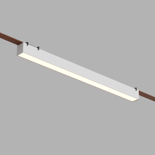 DK5676-WH Cветильник для трека-ремня Belty Smart, серия Linear, со светодиодом, L642*W40*H45мм, 48V DC, 24W, RA90, 120°, 2700-6000K, IP20, белый, алюминий