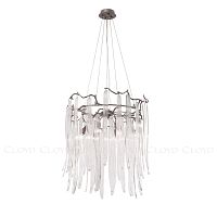 Люстра Cloyd SULAWESI C8 / Ø61 см - серебро темн. - прозрачн. стекло (арт.10394)