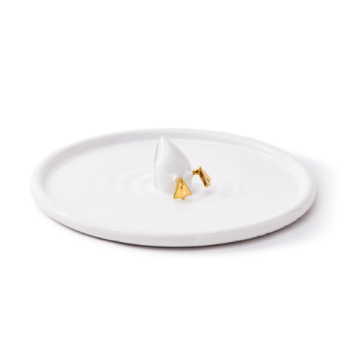 Блюдо Duffy Diving Duck Gold