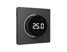 Лицевая панель ALFA (Графит мягкое касание) для терморегулятора теплого пола с цифровым дисплеем QUANT AP9058