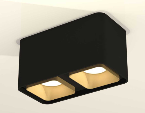 Комплект накладного светильника Ambrella light Techno Spot XS7851004 SBK/SGD черный песок/золото песок (C7851, N7704) фото 3