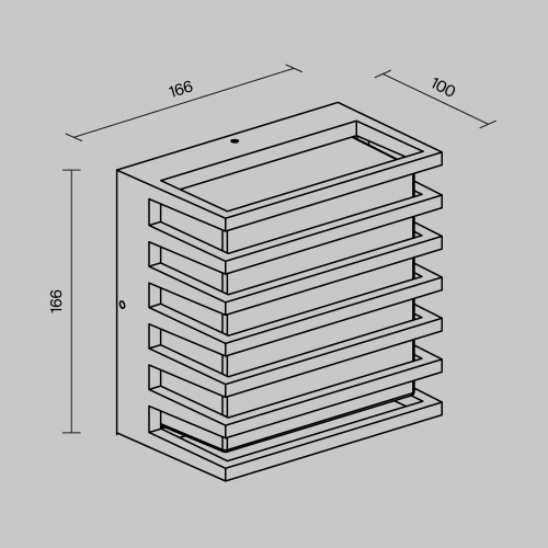 Уличный настенный светильник Outdoor O020WL-L10B3K фото 4