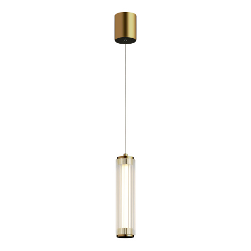 Уценка SL6224.303.01 Светильник подвесной ST-Luce Латунь/Прозрачный LED 1*8W 4000K BAMBOO