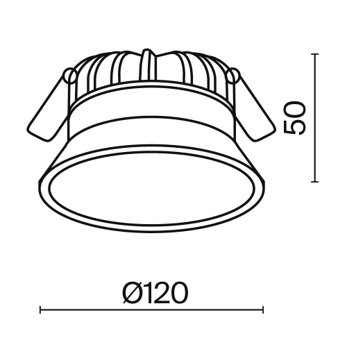 Встраиваемый светильник Technical DL053-12W4K-W фото 5