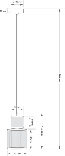 Подвесной светильник KUTEK ERBA ERB-ZW-1(ZM/2)T фото 2