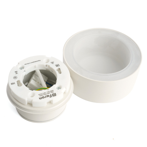 Светильник потолочный Feron HL367 Barrel AURA 12W, 230V, GX53, белый IP44 фото 8