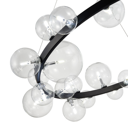 SL1165.403.24 Светильник подвесной ST-Luce Черный/Прозрачный G4 24*5W NECTON фото 8