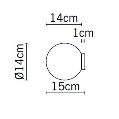 Настенный/Потолочный светильник Lumi Sfera d14 фото 2
