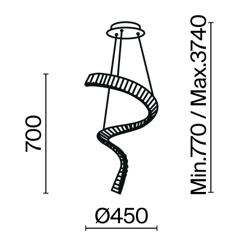 Подвесной светильник Maytoni P097PL-L48BS3K фото 18