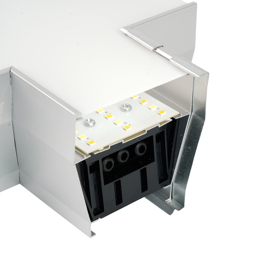 Светильник коннектор Feron AL4036X 6W 660Lm 3000К-4000К-6400K, X-образный, с ручным переключением режимов, серебро, 160*160*70мм возмож. соедин. в линию,серия RetailRay фото 8