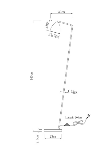 Торшер Moderli V11001-F Otto фото 3