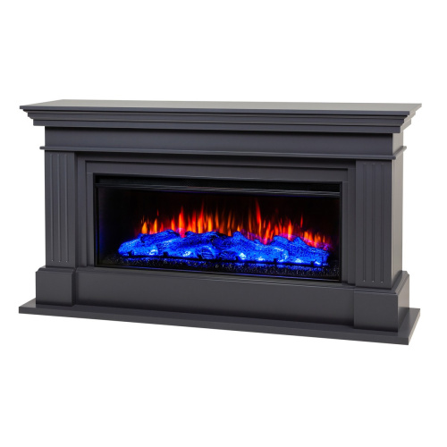 Каминокомплект ONTARIO/ЛЕОНАРДО Графит с очагом Электроочаг JOKER/ДЖАСПЕР 45 фото 4