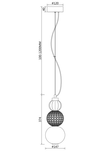 Подвесной светильник Maytoni P069PL-L16CH3K фото 6