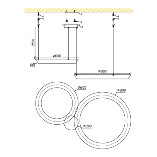 Подвесная люстра Ophelie FL1206-20P фото 2