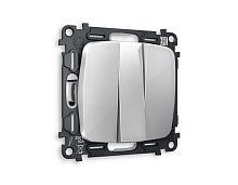 Комплект механизма 3-кл выключателя AMBRELLA VOLT OMEGA Серебро глянец QUANT (OP4050, VM133) MO405010