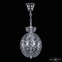 Подвесной светильник с хрустальными плафонами 5480/20 Ni Clear/M-1F Bohemia Ivele Crystal (Богемия Ивеле Кристалл)