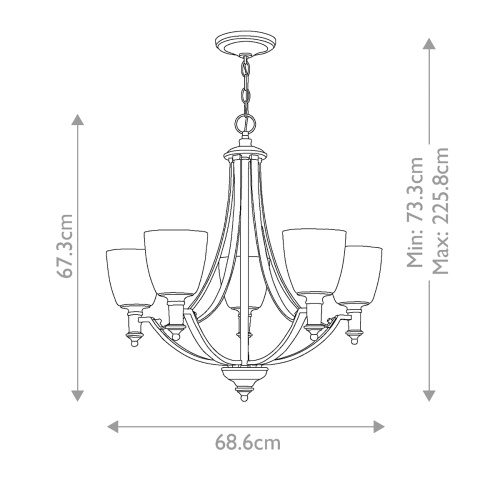 Люстра Hinkely Lighting, Арт. HK-TRUMAN5 фото 2