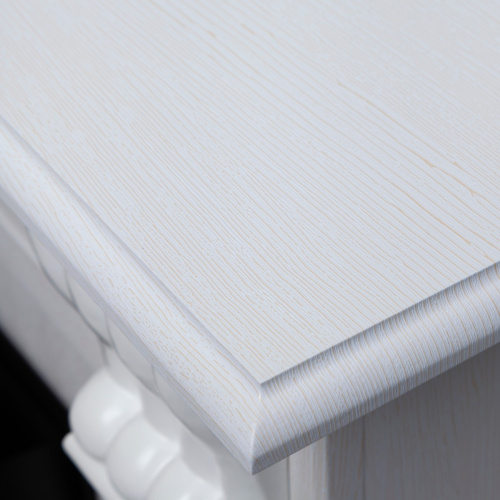 Электрокамин RealFlame Ottawa WT белое золото с очагом Majestic Lux Brass фото 10