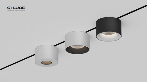 ST669.436.05 Магнитный трековый светильник Черный LED 1*5W 3000K 350Lm Ra>90 36° IP20 D60xH37 24V SUPER5 фото 3