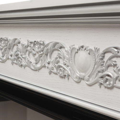 Каминокомплект PASADENA/АТЛАНТИДА Белый дуб с серебряной патиной с очагом Электроочаг JOKER/ДЖОКЕР 52 фото 8