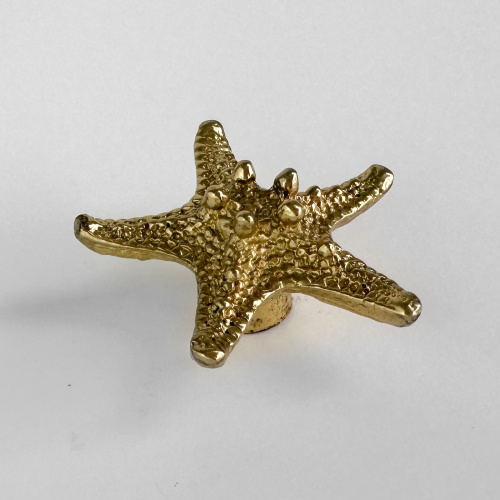 Ручка-кнопка MOS006 brass фото 2 Ручка-кнопка MOS006 brass фото 2