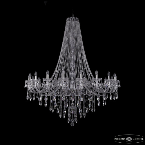 Люстра хрустальная 1415/20/530/h-180 Ni