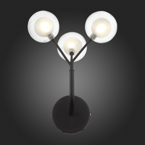 SL376.401.03 Бра ST-Luce Черный/Прозрачный, Белый G4 LED 3*2W - DEMELE фото 2