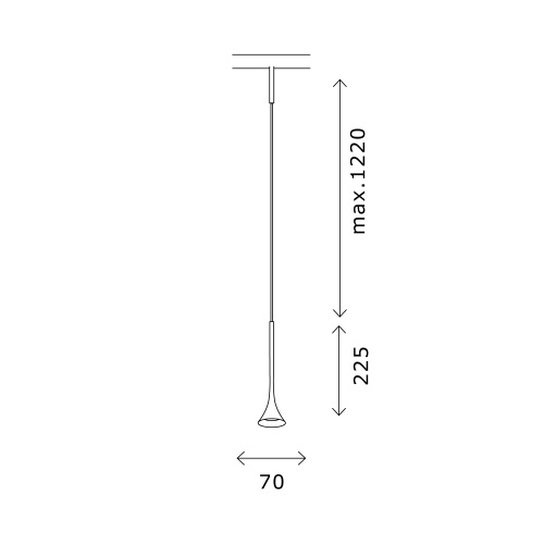 ST688.446.05 Магнитный трековый светильник Черный LED 1*5W 4000K Lm Ra>90  IP20 D70xH225 24V SUPER5 фото 3