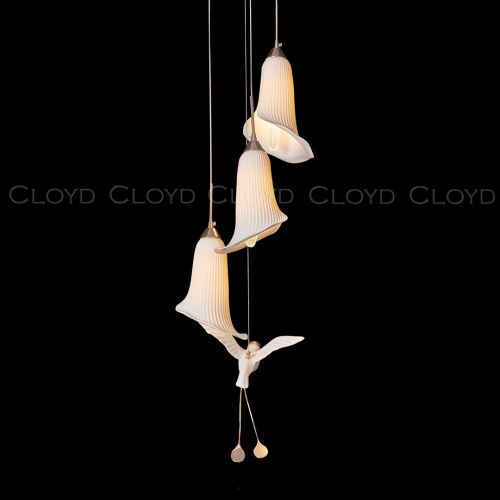 Подвесной светильник Cloyd OSANNA P3 / Ø28 см - керамика - белый (арт.11888) фото 5