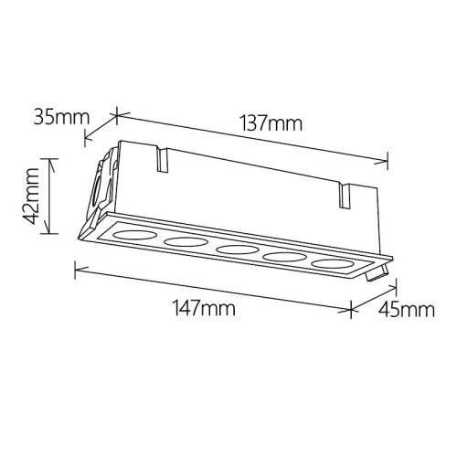 Встраиваемый светильник Mantra BLAU 9133 фото 2